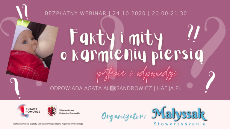 Baner webinaru Fakty i mity o karmieniu piersią z Hafiją